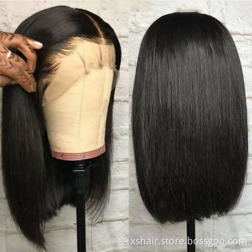 Factory Wholesale Hair Bob And Full Lace Frontal Front Curly Human Raw Brazilian Wig